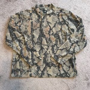 Natural Gear 3 Button Henley Fleece Shirt